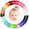 48Pcs Oaoleer Fully Lined Hair Clips And Bows For Baby Girls, Infants & Toddlers - Tiny Alligator Clips In 24 Color Pairs (Style