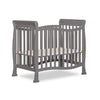 Dream On Me Violet 4-In-1 Convertible Mini Crib In Steel Grey, Greenguard Gold Certified, Jpma Certified, 3 Position Mattress He