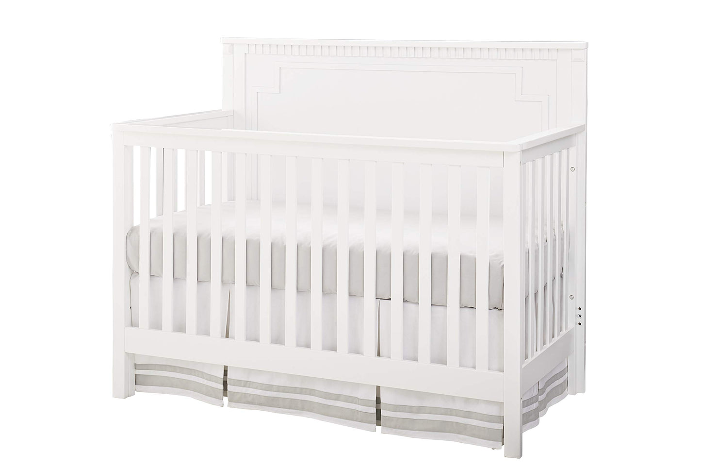 Imagio Baby Emery 4 in 1 Convertible Panel Crib, White