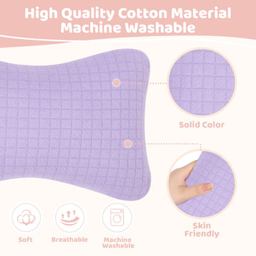 Vocheer 11X7In Mini Travel Pillow, Small Pillows For Sleeping, Tiny Pillows For Neck, Wrist, Lumbar And Knee, Pets Pillow, Cotto