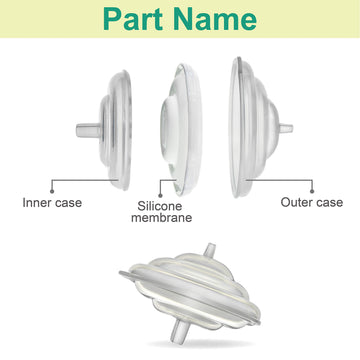 Maymom Backflow Protector For Spectra S2 Spectra S1, 9 Plus Breastpumps W Bonus Flange Adapters. Replaces Spectra Backflow Prote