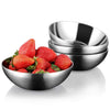 Stainless Steel Bowls, Sus304 18/8 Stainless Steel Food Grade Toddler Bowls Set, 4 Pack Stainless Steel Mixing Bowls, Non Toxic