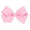 Wee Ones Girls' Classic Grosgrain Hair Bows On A Weestay No-Slip Hair Clip, Handmade, Mini Sized Bow, Pearl