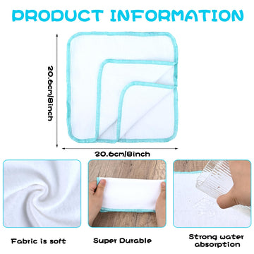 Vaipi 100 Pack Flannel Cloth Baby Wipes With Dispenser Reusable Baby Wipes Washable Natural Soft And Skin-Friendly Cloth Wipes R