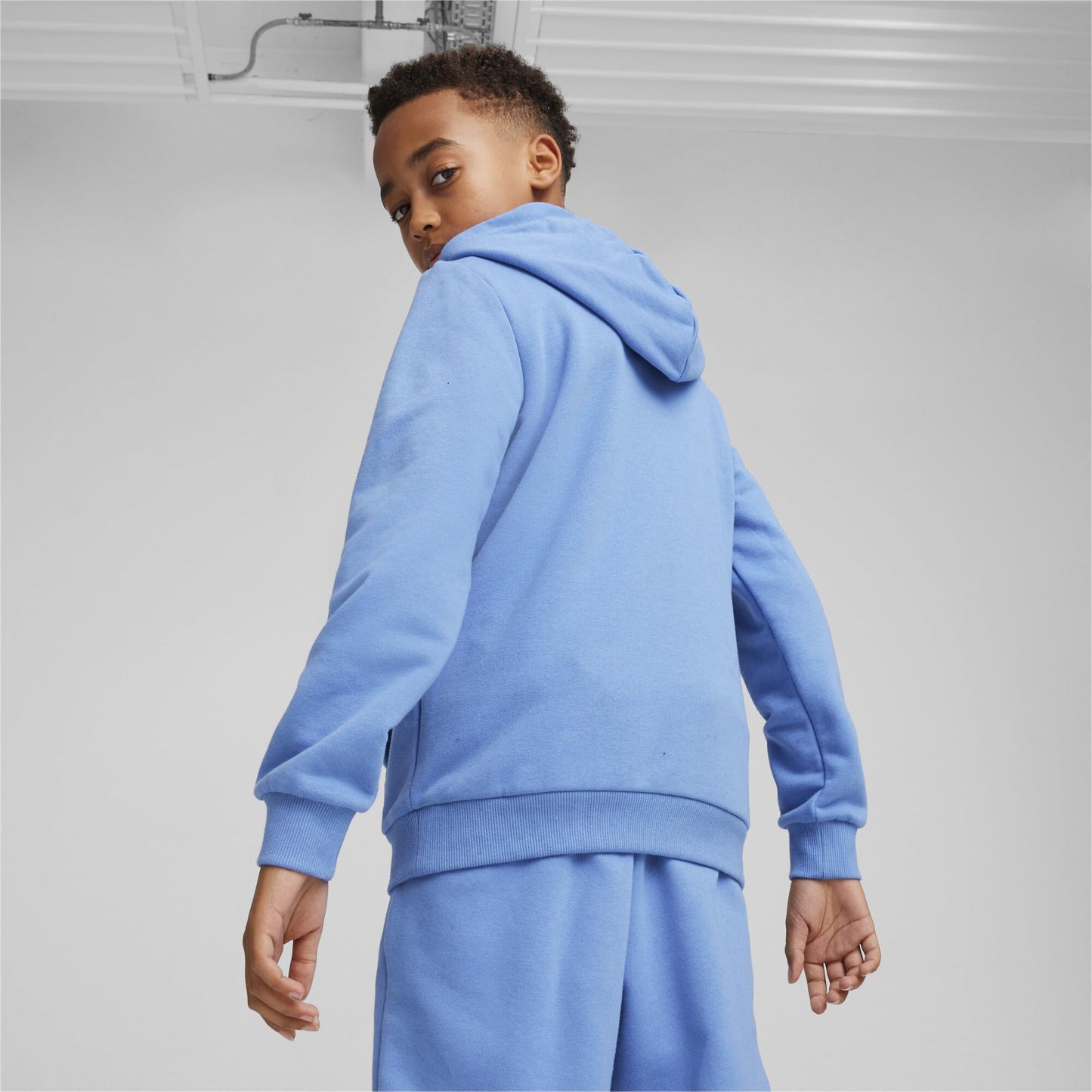 Puma Kid'S Standard Bmw M Motorsport Essentials Hoodie, Blue Skies, Xs