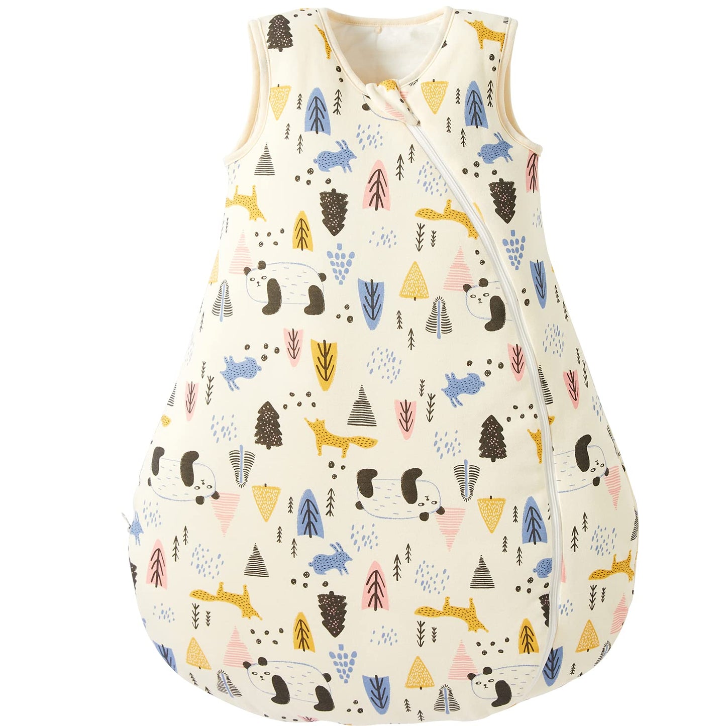 Duomiaomiao Unisex Baby Sleep Sack, 100% Cotton Baby Sleeping Bag Tog 25, Wearable Blanket Baby, 2-Way Zipper Sleeping Bag Sack