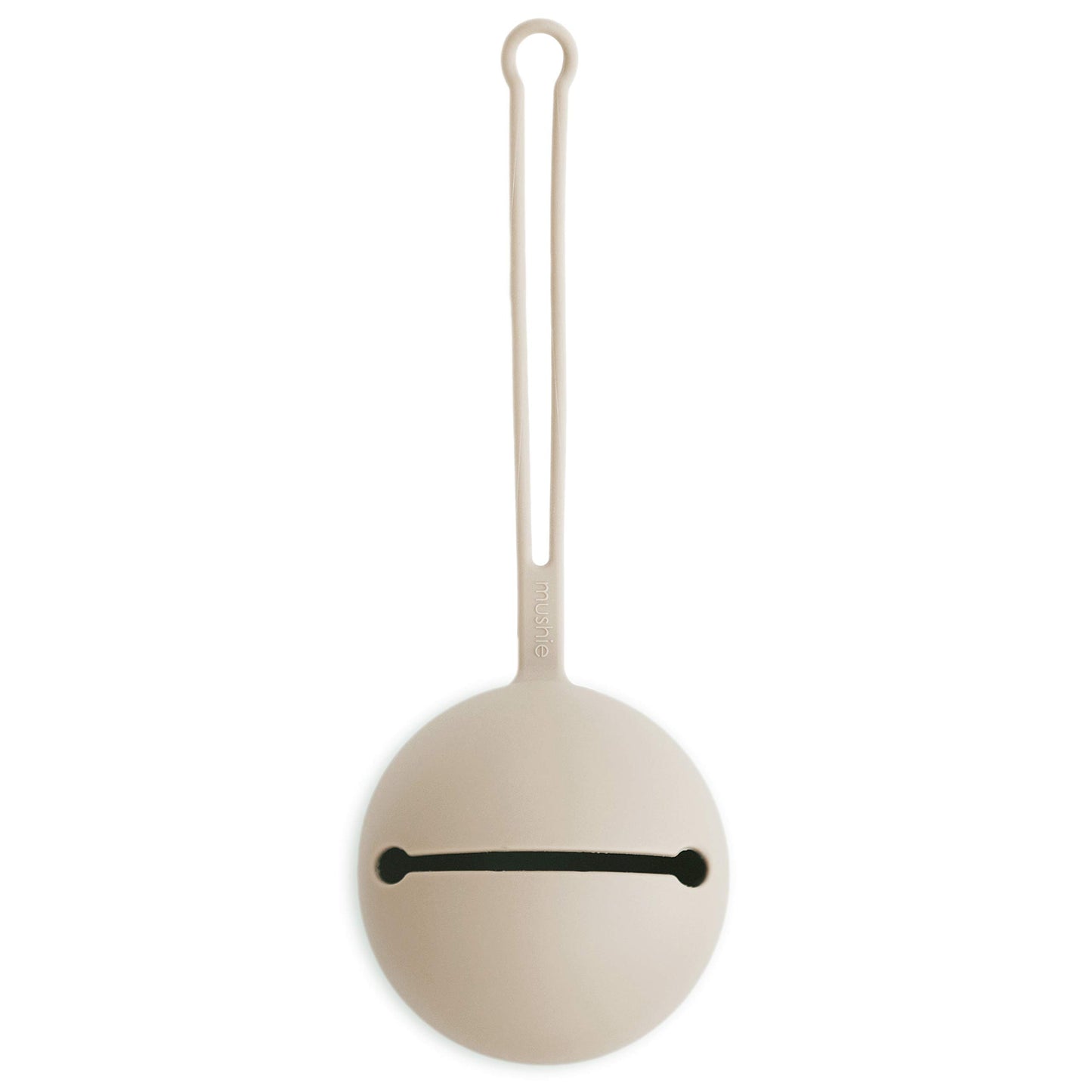 Mushie Silicone Pacifier Holder Case (Shifting Sand