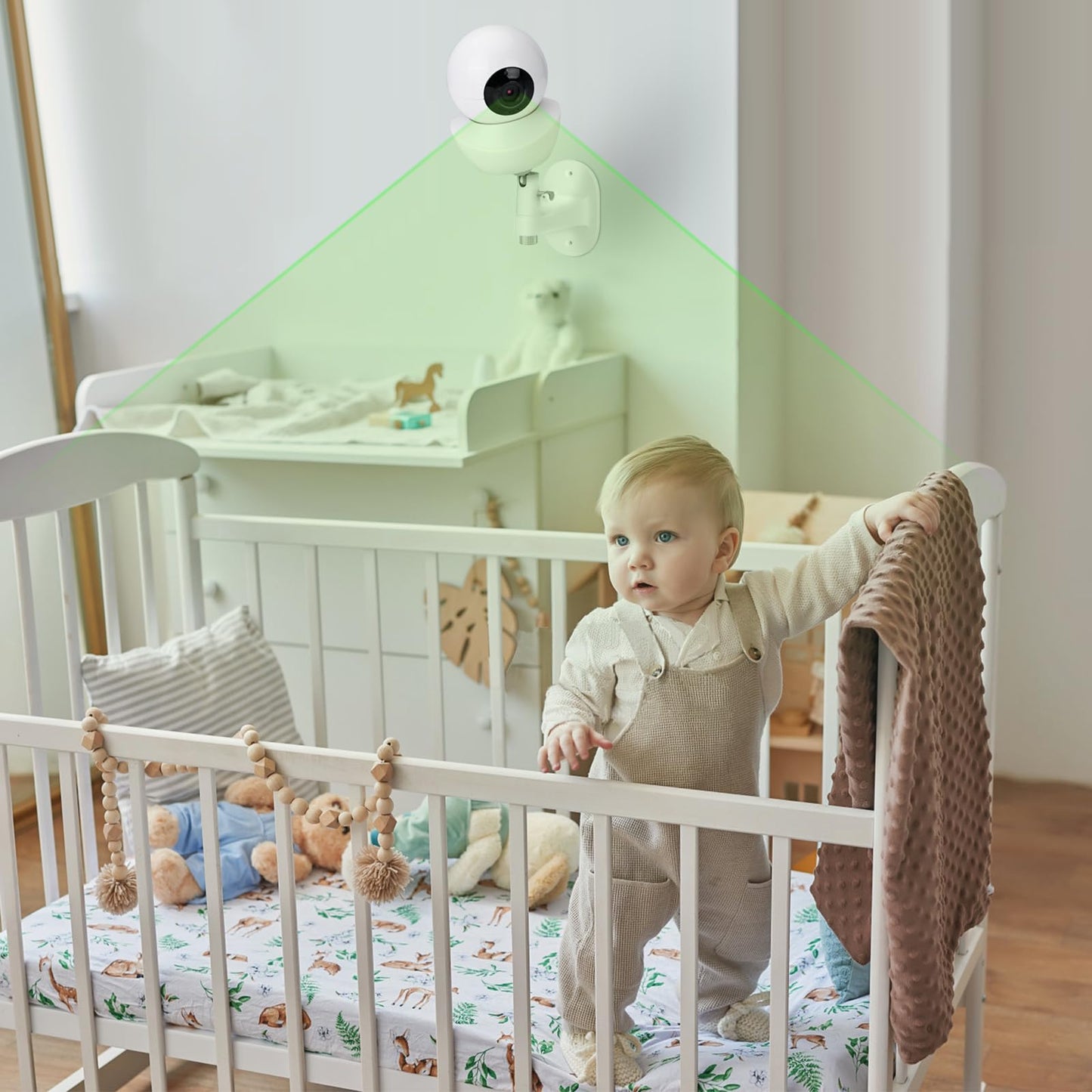 Baby Monitor Wall Mount Compatible With Babysense V43/Hds2/V24R/Vbm55Tx/Max View Baby Monitor, Adjustable Baby Monitor Holder, P