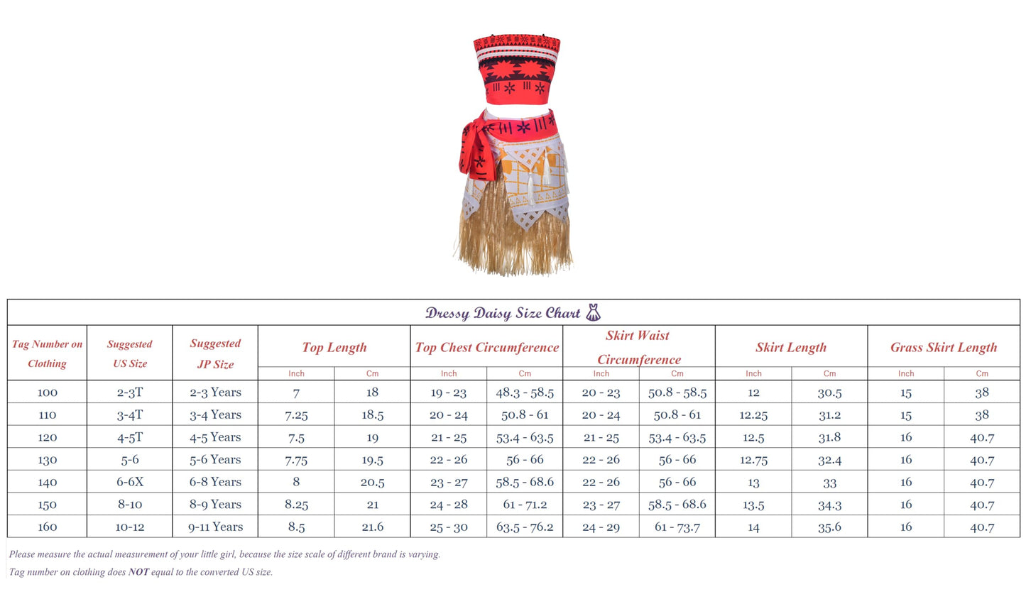Dressy Daisy Girls Adventure Outfit Skirt Set Princess Dress Up Halloween Costume Size 5-6