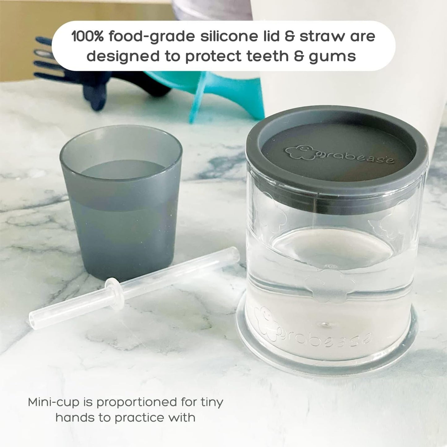 Grabeae Toddler Cup Training Cup For Babies Toddler Sippy Cups Baby Feeding, Bpa-Free & Phthalate-Free For Baby & Toddler, 4-Oz,