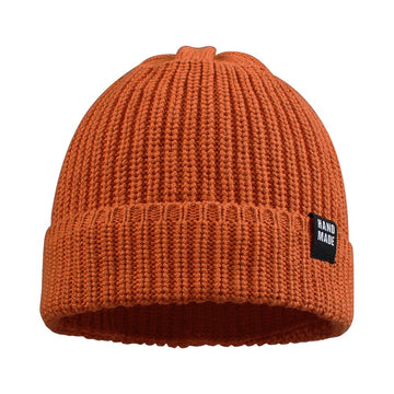 Simple Knitted Baby Beanie Hip-Hop Boys Winter Hat Toddler Kids Bonnet For Girl 0-5Y (Black+Beige+Lightgray+Caramel, L)