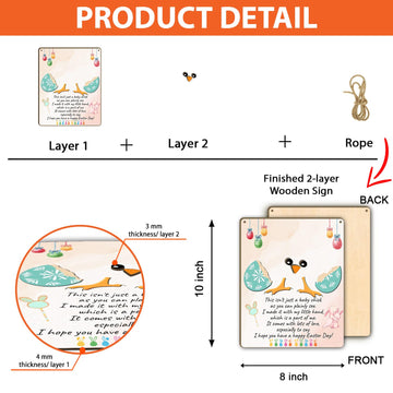 Diy Baby'S First Easter Handprint Sign, Baby First Easter Gifts For Babies Toddler, Baby Easter Crafts, Baby Handprints Keepsake