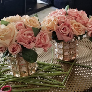 Lugunu Makeup Brush Holder Organizer Crystal Vanity Decor Bling Personalized Comb Brushes Pen Storage Box Container (Crystal Pot