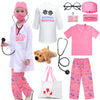 G.C Kids Veterinarian Costume Toddler Doctor Kit Scrubs Doctor Vet Costume Play Set Boys Girls Halloween Dress Up Career Day (Pi