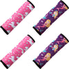4 Pieces Kids Car Seat Belt Cover Safety Car Seat Belt Pad Cushion Shoulder Protector for Baby Boys Girls Children, Mermaid and