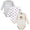 Hudson Baby Unisex Baby Cotton Long-Sleeve Bodysuits, Hedgehog, 9-12 Months