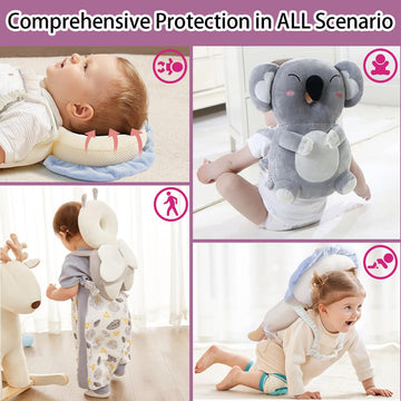 Raelitego Baby Head Protector Backpack For Falling Crawling And Walking Toddler Essentials Infant Toys Helmets Baby Lover Gifts