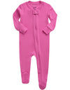 Vaenait Baby Toddler Boys Girls Solid Footie Pajama Cozy Modal Hotpink 0-3M