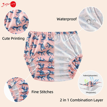 Joyo Roy 6Pcs Diaper Covers For Girls Plastic Underwear Covers For Potty Training Rubber Pants For Toddlers Rubber Training Pant