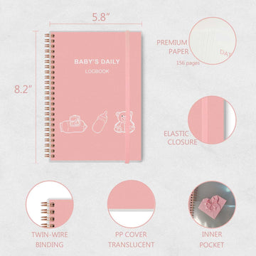 Baby'S Daily Log Book - A5 Baby Care Planner For Newborns, Schedule For Tracking Newborn'S Daily Routine, 152 Easy To Fill Pages