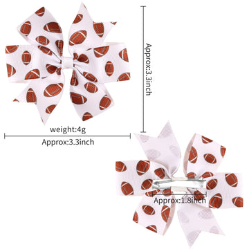 3 Inch Hair Bows For Baby Girls, Oaoleer 40Pcs Back To School Pinwheel Bows Grosgrain Ribbon Toddler Bows Clips Hair Barrettes A