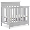 Dream On Me Harbor 4-In-1 Convertible Mini Crib In Pebble, Greenguard Gold Certified