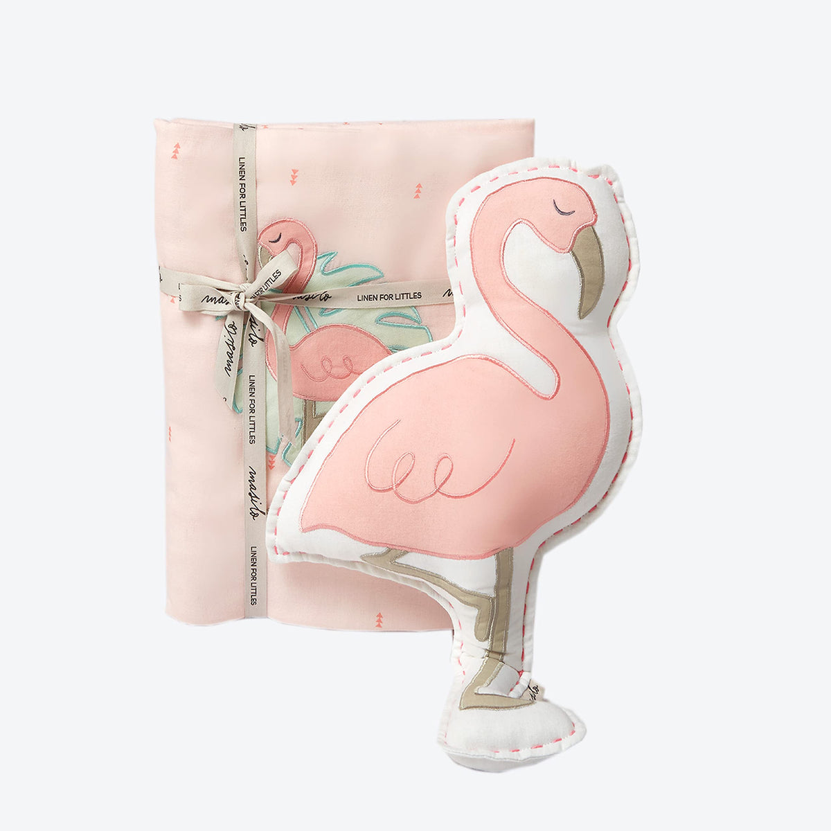 Masilo Organic Cotton Baby Blanket with Toy for Newborn/InfantDohar Blanket Combo1X Blanket, 1X Toy, FlamingoPink