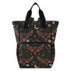 senya Diaper Bag Backpack, Bat Crescent Star Multifunction Travel Bag for Moms Dads