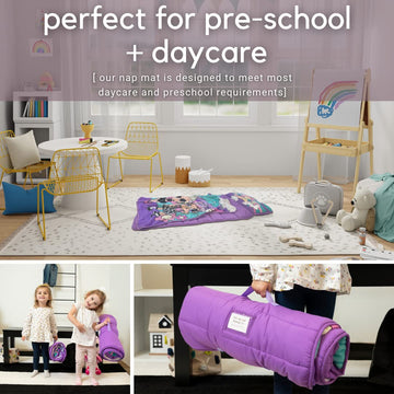 Lol Surprise! 24'(W) X 45'(L) Soft Toddler Nap Mat With Pillow And Blanket Perfect For Preschool, Daycare, And Travel (100% Of