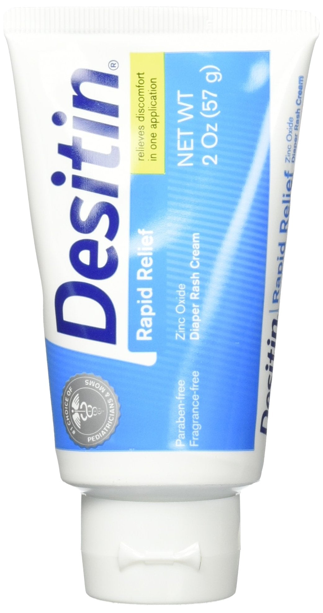 Desitin Rapid Relief Creamy Zinc Oxide Diaper Rash Cream, 2 Ounce (Pack Of 2)