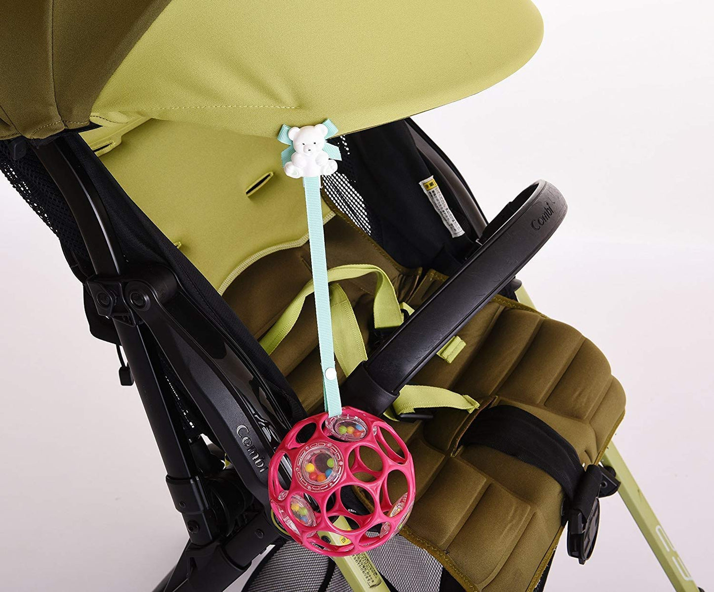 Baby Buddy Pacifier Clip Holder, Newborn Essential With Universal Fit For All Binky And Teether Brands, Ages 4+ Months, Blue + W