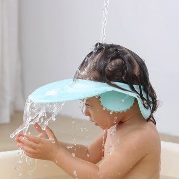 Baby Shampoo Cap Shower Visor Shield Hat Kids Bath Washing Hair Rinser Prevents Water From Pooling In Face For To Protect The Ey
