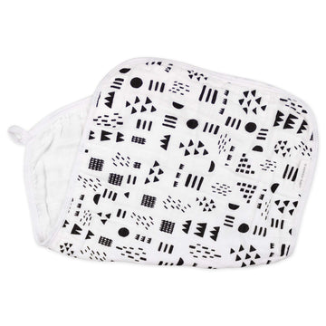 Honestbaby Baby Organic Cotton Multi-Layer Burp Cloths Multipack, Pattern Play, One Size Us