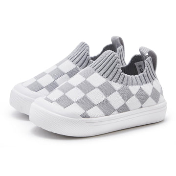 Baby Walking Shoes First Boy Girl Walker Infant Sock Tennis Mesh Sneakers Breathable 6 9 12 18 24 Months Grey Size 12-18 Months