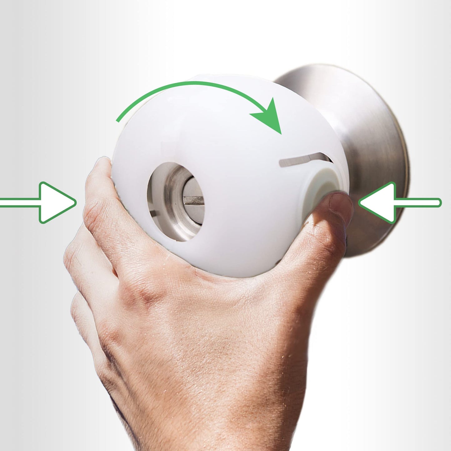 Door Knob Safety Cover For Kids, 4-Pack, White By Moonybaby