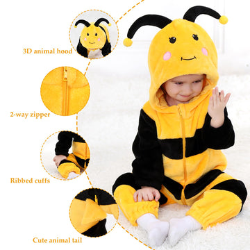 Tonwhar Baby Boy'S Girl'S Animal Bodysuit Infant And Toddler'S Romper Jumpsuit Halloween Costume Partywear(3-6 Months)