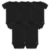 Gerber Unisex Baby 5 Pack Onesies Multi-Packs Bundle Interlock 180 Gsm Shirt, Black, 24 Months Us