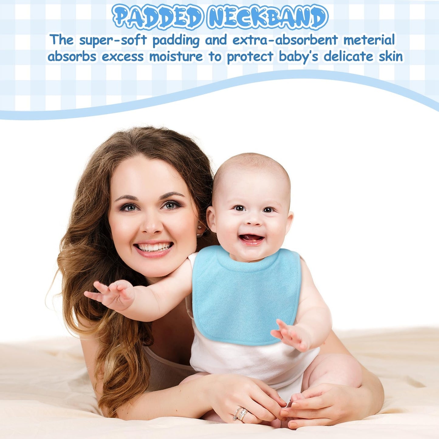 Twistover 4 Pcs Baby Feeding Bibs For Drooling And Teething Comfi Neck Baby Bib With Padded Collar Absorbent(Boy Color)