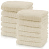 Cute Castle 12 Pack Muslin Baby Washcloths - Large 12'' By 12'' - Ultra Soft 100% Cotton - Super Absorbent Burp Cloths For Unise