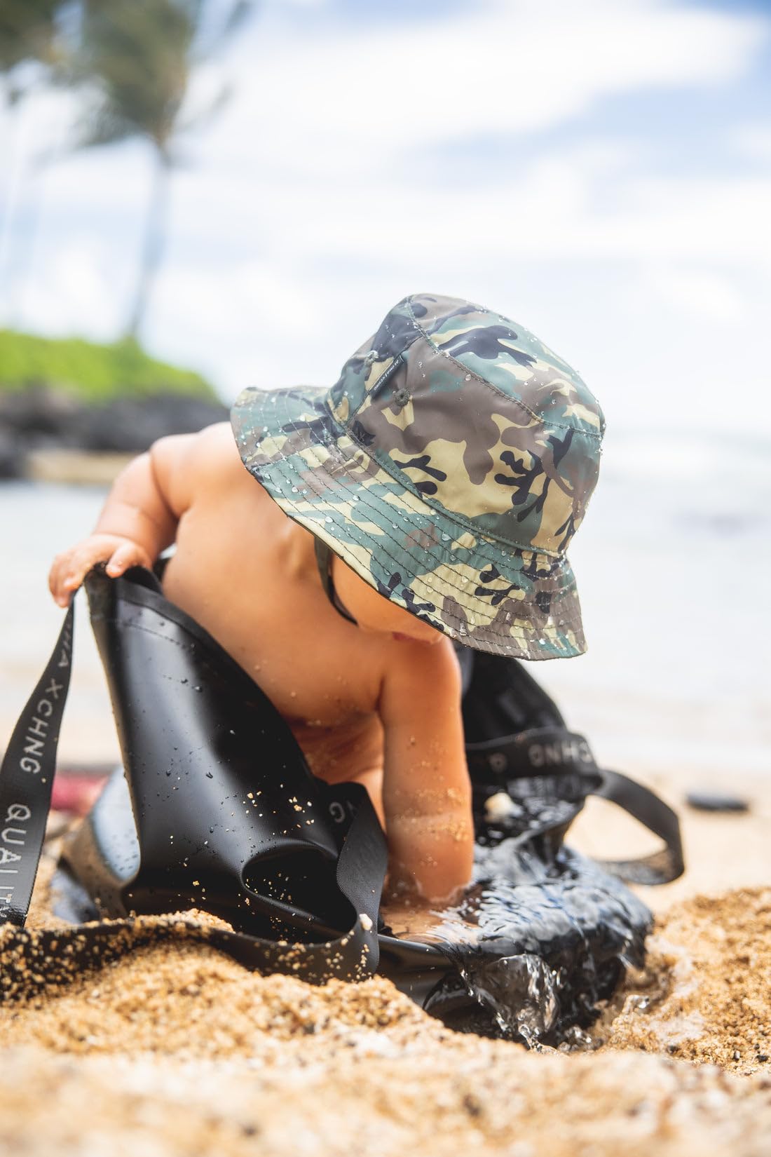 Toddler Sun Hat Bucket Boys-Camouflage Fishman Cap Packable (Camo,52Cm Suggest For 2-3Years Old Kids)