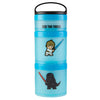Whiskware Star Wars Stackable Snack Containers for Kids and Toddlers, 3 Stackable Snack Cups for School and Travel, Luke Skywalk