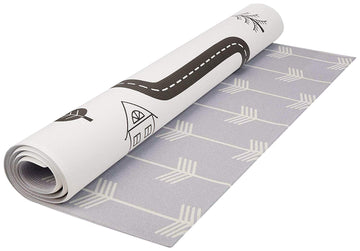 Baby Care Play Mat (Medium, Nordic Trails - Morning Fog Arrows) 73 X 49 Original One-Piece Reversible Rollable Waterproof Play M