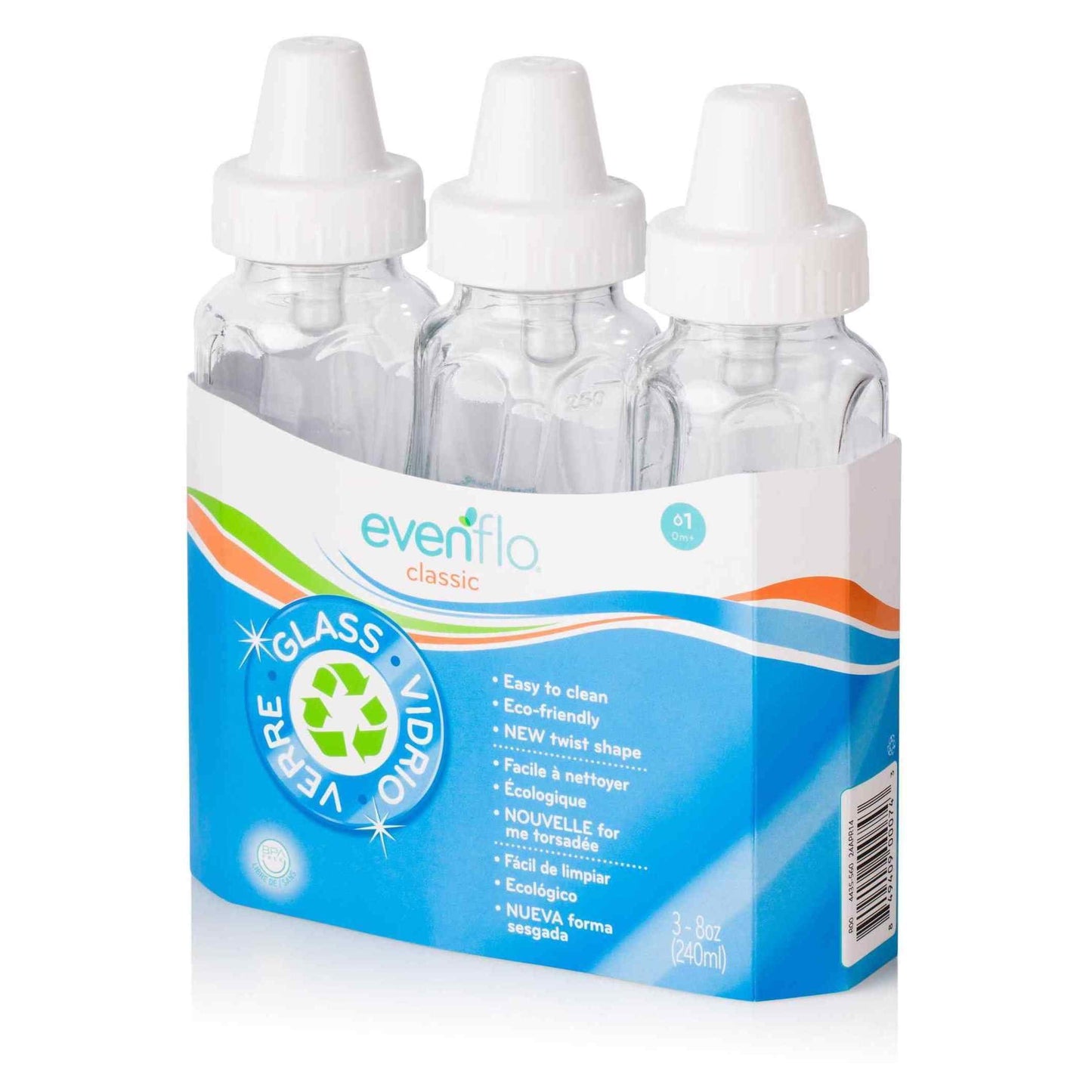 Evenflo Feeding Classic Twist Glass - 8Oz, 3Pk
