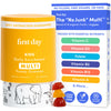 First Day Kids Multivitamin Gummies - Multivitamin For Kids Ages 4+, Delicious Strawberry & Orange, Beta Carotene, Fruit & Veget