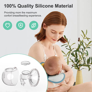 Pdfans Wearable Breast Pump Parts Milk Collector Cup Flange 24Mm Compatible With Momcozy/Tsrete S9/S10/S12 Breast Pump Replaceme