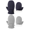 Fynnsure Toddler Mittens Baby Waterproof Snow Gloves Kids Ski Snow Gloves Cold Weather Mittens For Boys Girls Solid Navy&Gray 1-