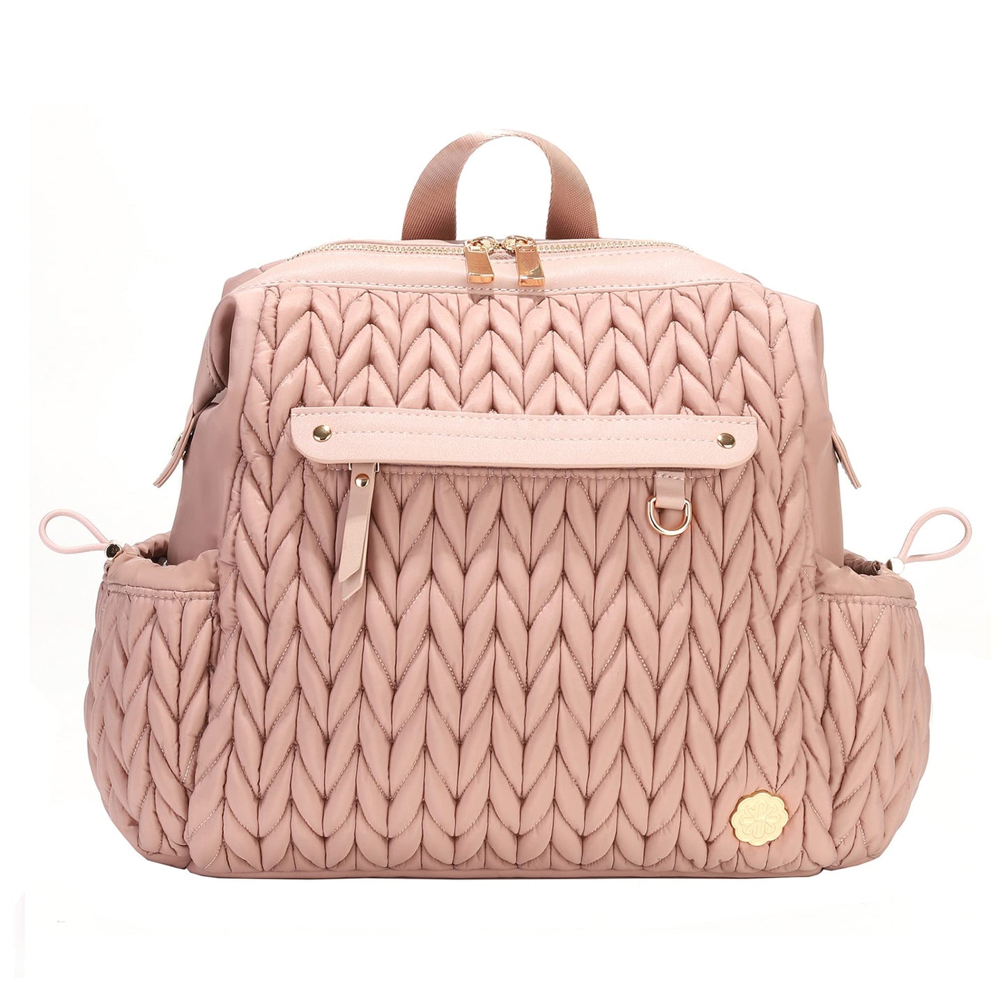 SEWBOO Small Backpack Purse,Mini Diaper Bag Backpack, Personal Item Travel Bag for Vacation with Multiple Straps(Dusty Rose)