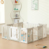 UFO Playpen, 22-Panel Extra Large Foldable Baby Play Yard - Adjustable, Portable - Grey