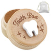 Zalengine Tooth Fairy Box With Storage Pouch, Wooden Tooth Keepsake Box For Kids ' First Lost Teeth, Lost Tooth Case To Put Unde