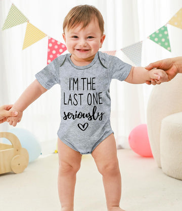 I'M The Last One Seriously Bodysuit Baby Boy 0-3 Months Clothes Unisex Baby Girl Outfit Short Sleeves Infant Romper Cute Newborn